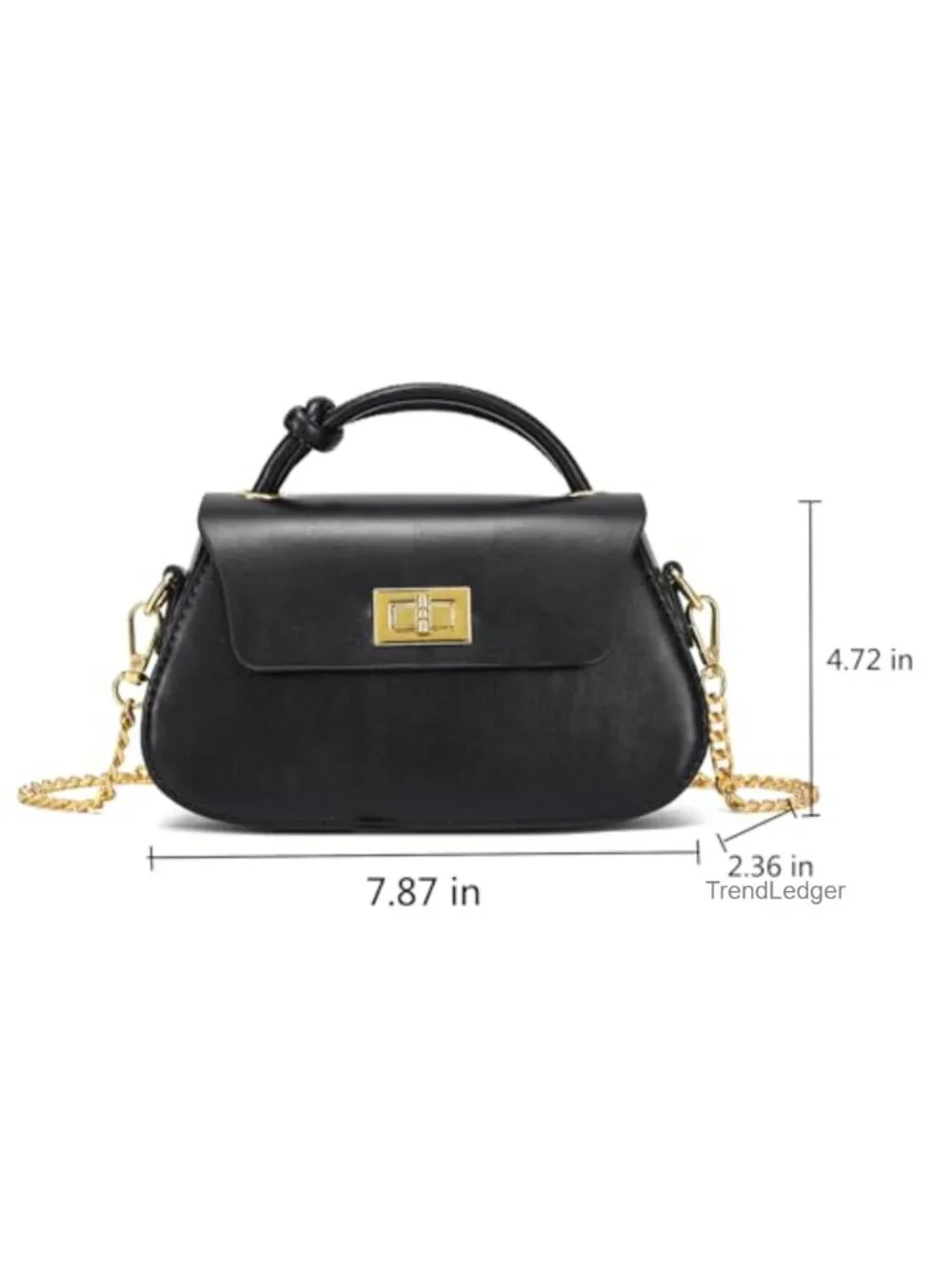 JHVYF PU Leather Crossbody Bag Mini Satchel Adjustable Strap